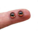 6mm Komodo Dragon Reptile Glass Eyes