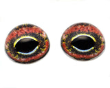 High Domed Komodo Dragon Glass Creature Eyes
