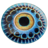 Kraken Sea Creature Glass Eyes in Blue and Yellow