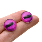 Magenta octopus glass eyes