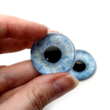 High Domed Natural Baby Light Blue Human Glass Eyes