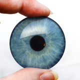 Natural light baby blue glass eyes