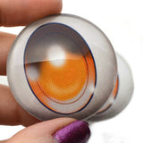 40mm Orange Manga Anime Doll Glass Eyes