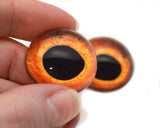 High Domed Orange Tench Fish Glass Eyes