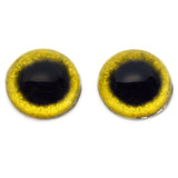 High Domed Yellow Osprey Glass Eyes