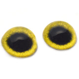 High Domed Yellow Osprey Glass Eyes