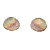 High Domed Pale Yellow and Blush Insect Glass Eyes
