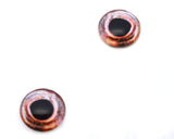 Peach Colored Glass Fish Eyes