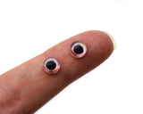 6mm Peach Colored Glass Fish Eyes