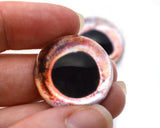 High Domed Peach Colored Fish Glass Eyes