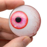Pink Side Glance Human Glass Eyes