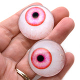 Pink Side Glance Human Glass Eyes