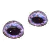 High Domed Purple Gear Steampunk Cog Glass Eyes