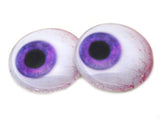 Purple Side Glance Human Glass Eyes