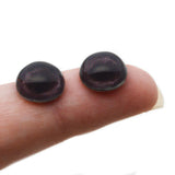 High Domed Dark Brown Raccoon Glass Eyes