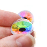 High Domed Rainbow Doll Glass Eyes