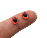 6mm Red Hogfish Glass Eyes