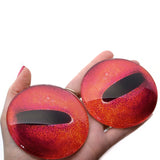 Red Octopus Glass Eyes