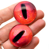 Red Octopus Glass Eyes