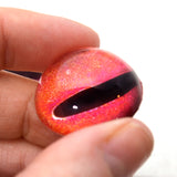 High Domed Red Octopus Glass Eyes