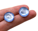 Sparkling Blue Unicorn Glass Eyes