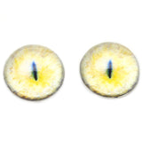 High Domed Yellow Sphynx Realistic Cat Glass Eyes