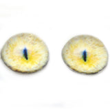 High Domed Yellow Sphynx Realistic Cat Glass Eyes