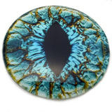 Large Turquoise Blue Dragon Glass Eyes