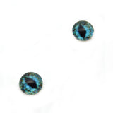 6mm Turquoise Blue Dragon Glass Eyes