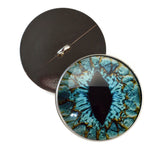 Turquoise Blue Dragon Sew-on eyes