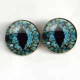 Turquoise Blue Dragon Sew-on eyes