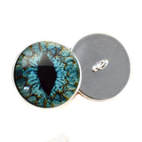 Turquoise Blue Dragon Sew-on eyes