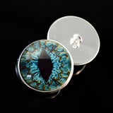 Turquoise Blue Dragon Sew-on eyes
