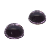 High Domed Wide Dark Purple Doll Glass Eyes