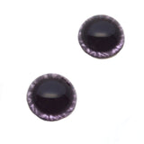 High Domed Wide Dark Purple Doll Glass Eyes
