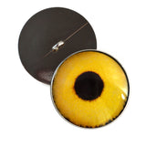 Yellow sparrow hawk sew-on eyes