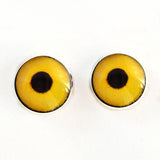 Yellow sparrow hawk sew-on eyes