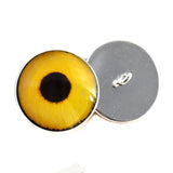 Yellow sparrow hawk sew-on eyes