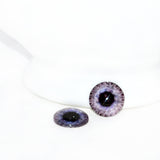 Steampunk Gear Glass Eyes in Light Blue and Purple