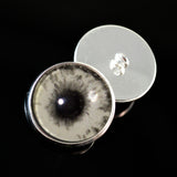 Glow in the Dark Sew On Button 16mm Zombie Glass Eyes