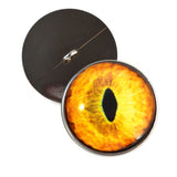 Sew On Buttons Goldenrod Tabby Realistic Cat Glass Eyes