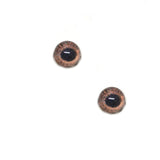 Brown Rabbit hare glass eyes