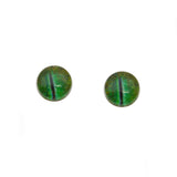 8mm Glow in the Dark Green Dinosaur Glass Eyes