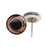 Bearded Dragon Inspired Glass Eyes on Wire Pin Posts