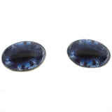 dark blue and black oval horse