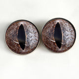 Sew On Buttons Diamondback Rattlesnake Glass Eyes