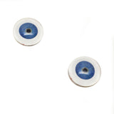 Extraterrestrial Blue Alien Glass Eyes with Whites