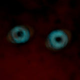 glow in the dark blue doll oval glass eyes