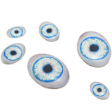 glow in the dark blue doll oval glass eyes