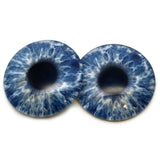 Gray Blue Human Glass Eyes for Art Doll Making